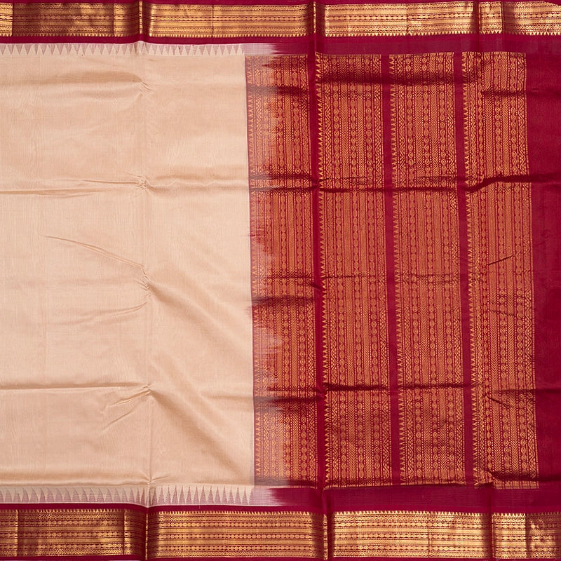 Hayagrivas Cream Pure Silk Cotton Saree SSCBF34D3-41