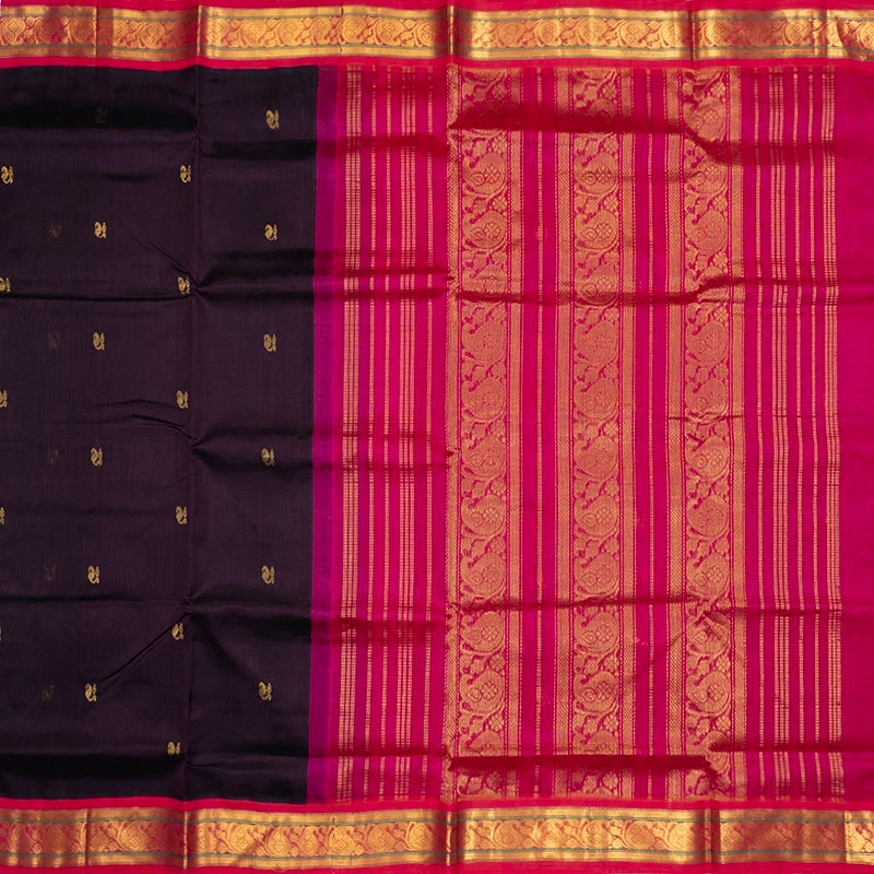 Hayagrivas Deep Nagapazham Pure Silk Cotton Saree SSCBF34D4-34