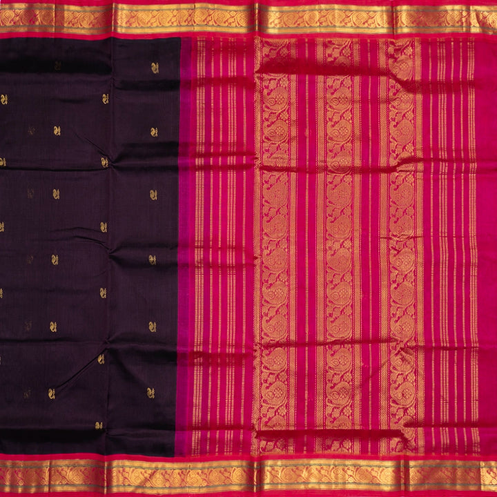 Hayagrivas Deep Nagapazham Pure Silk Cotton Saree SSCBF34D4-34