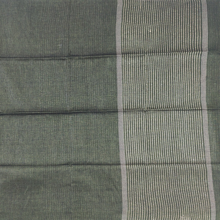 Hayagrivas Green Handloom Linen Saree SSCBF69E11-3