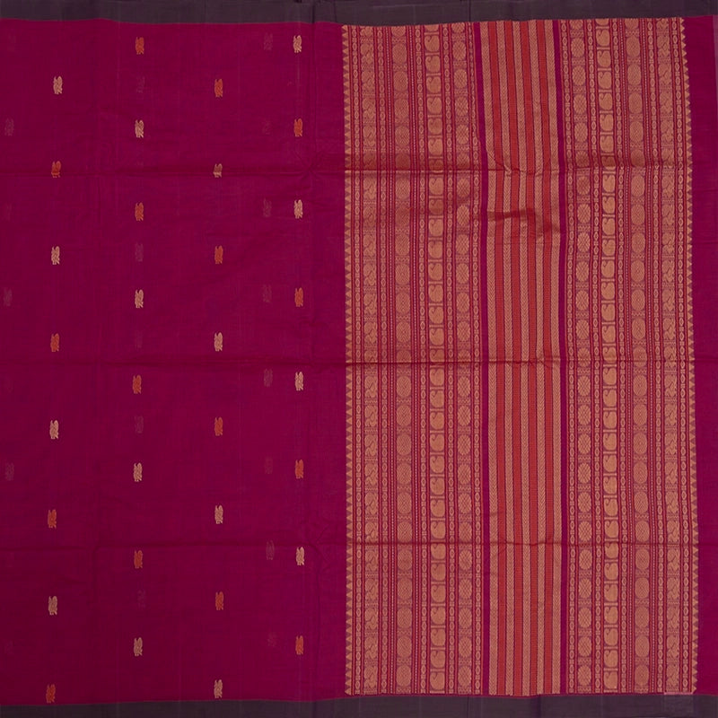 Hayagrivas Pink Handloom Kanchi Cotton Saree SSCBF104F13-8