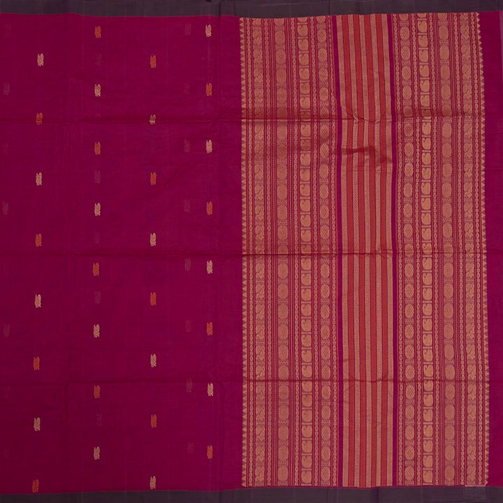 Hayagrivas Pink Handloom Kanchi Cotton Saree SSCBF104F13-8