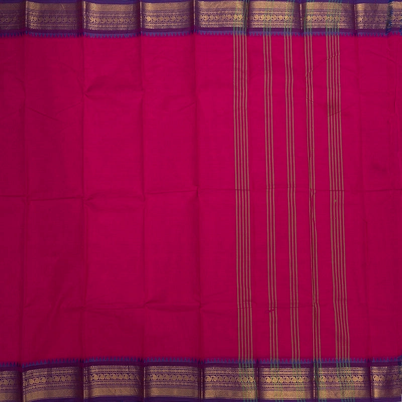 Hayagrivas Pink Handloom Chettinad Cotton Saree KSBE1H2-30
