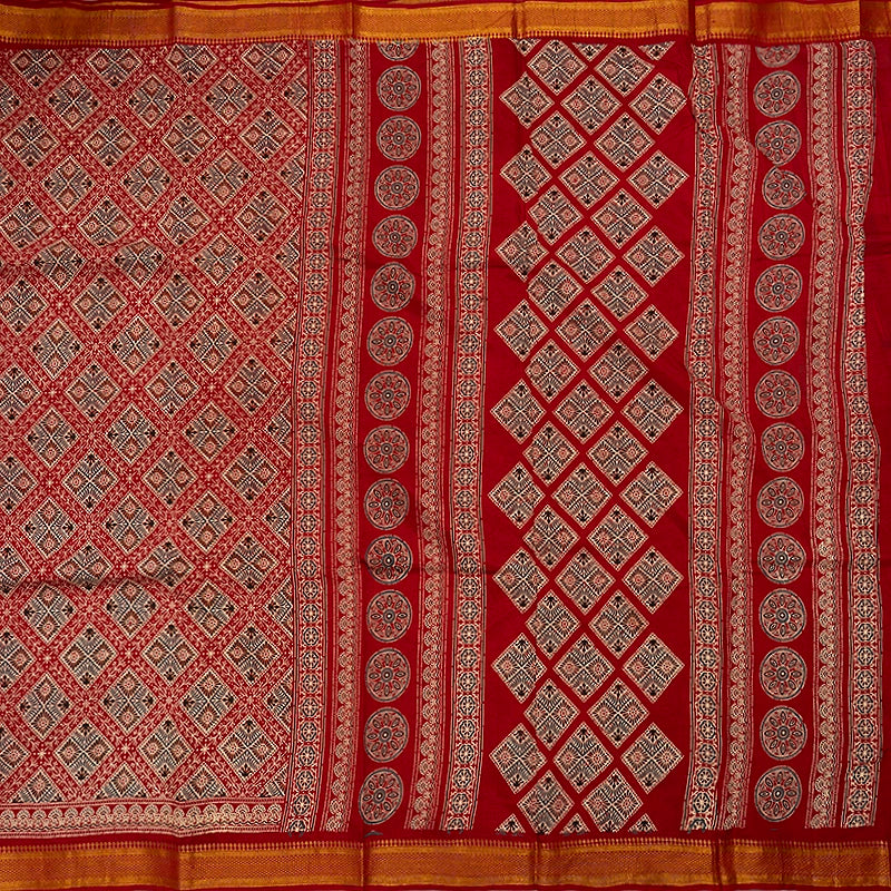 Hayagrivas Maroon Fancy Cotton Saree KBE2212B1-8