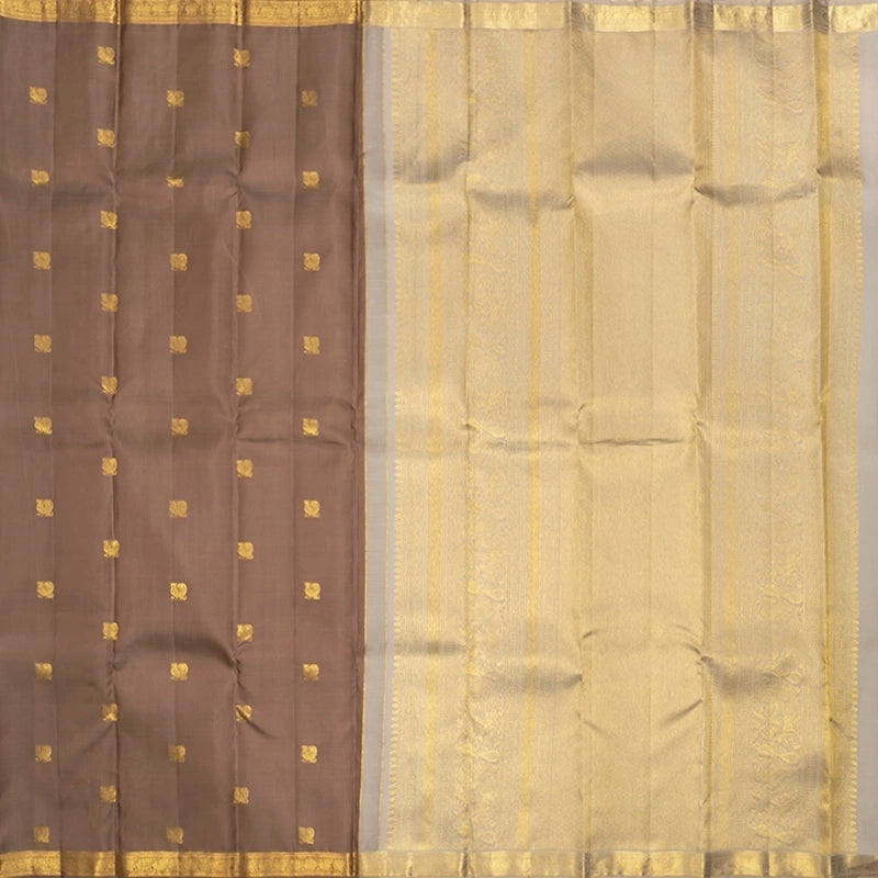 Hayagrivas Fawn Handloom Kanjivaram Silk Saree KSBE150C28-1