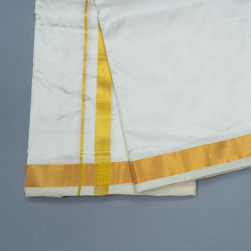 Hayagrivas Handloom 10*6 Silk Dhothi KBE1348J2-3