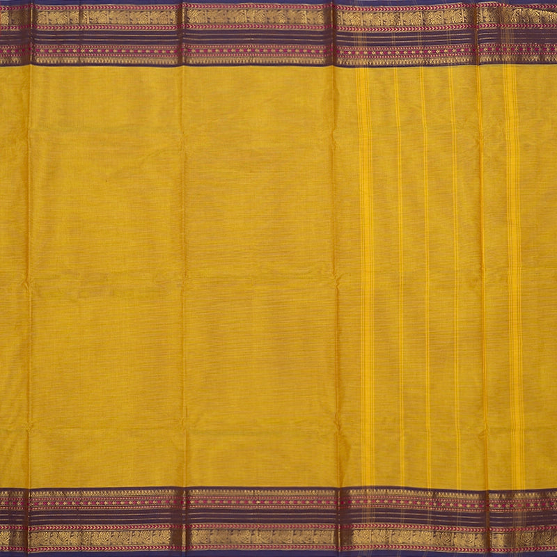 Hayagrivas Sampanga Yellow Handloom Chettinad Cotton Saree SSKBF87F1-21