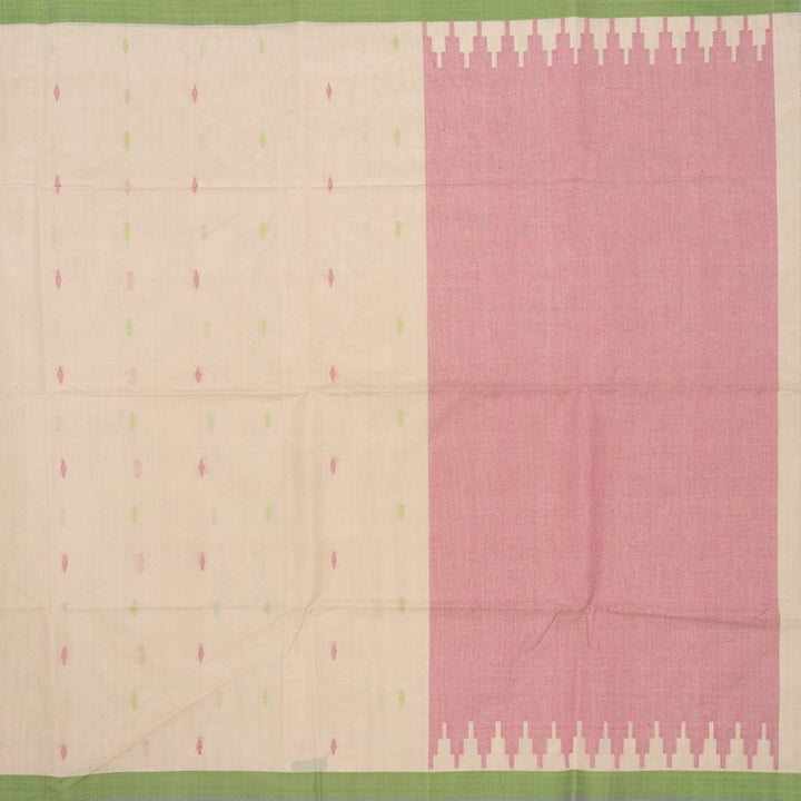 Hayagrivas Cream Handloom Kanchi Cotton Saree KSBE90A11-3