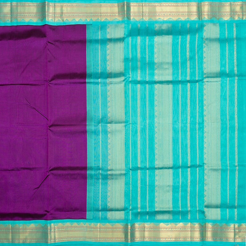 Hayagrivas Violet Pure Silk Cotton Saree SSCBF56E9-27