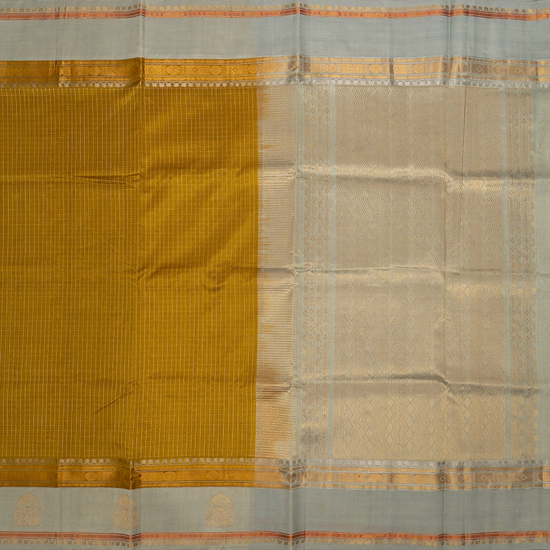 Hayagrivas Golden Yellow Pure Silk Cotton Saree SSCBF55E10-3