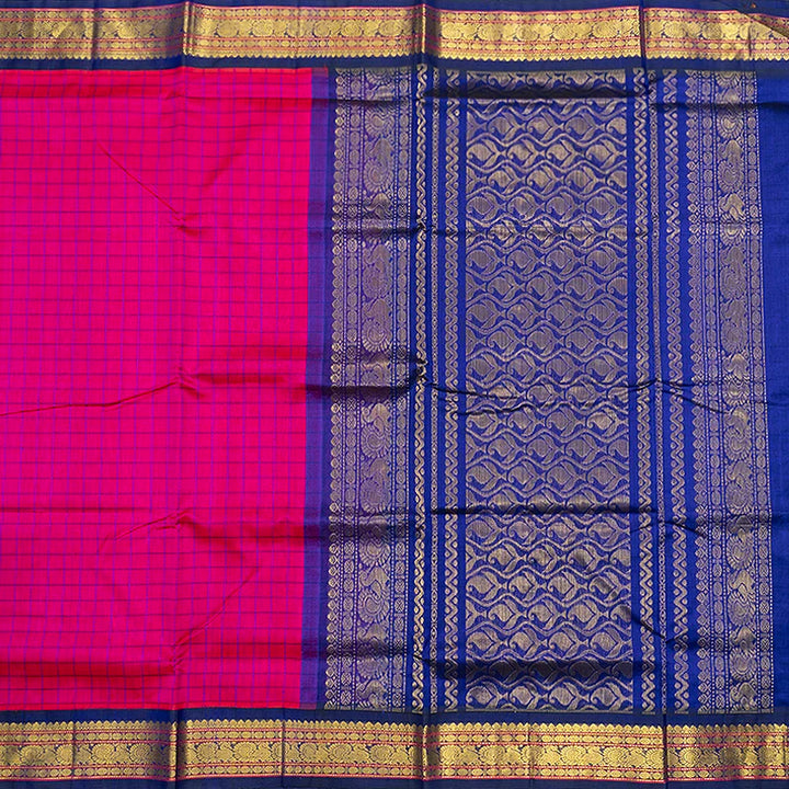 Hayagrivas Pink Pure Silk Cotton Saree SSCBF16D2-2