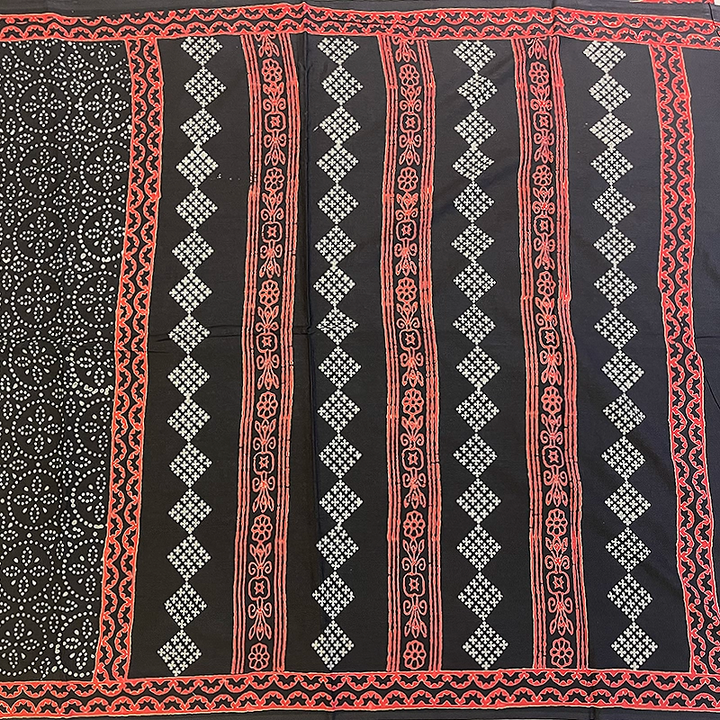 Hayagrivas Black Jaipur Cotton Saree SSCBF73E7-3