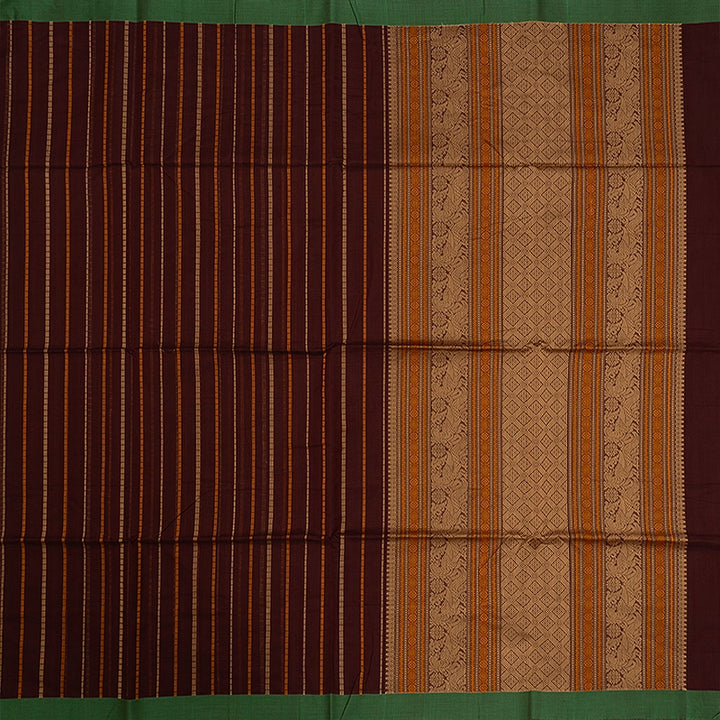 Hayagrivas Burgundy Handloom Kanchi Cotton Saree KSBE89A4-4