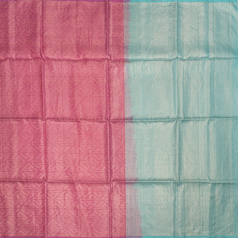 Hayagrivas Rose Pink Handloom Soft Silk Saree KBE1195I30-1