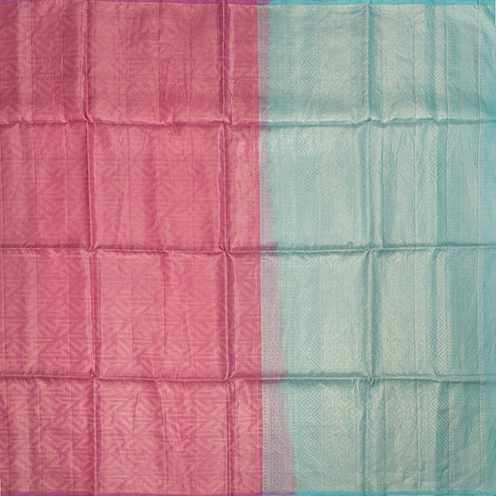 Hayagrivas Rose Pink Handloom Soft Silk Saree KBE1195I30-1