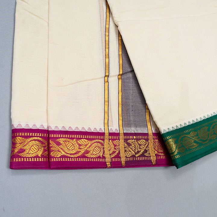 Hayagrivas Handloom 9*5 Cotton Dhoti KBE1973L1-1