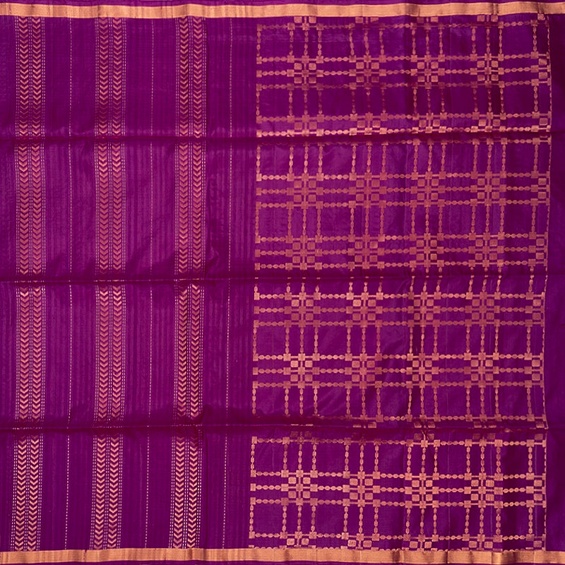 Hayagrivas Purple Pure Soft Silk Saree KSBE22I3-1