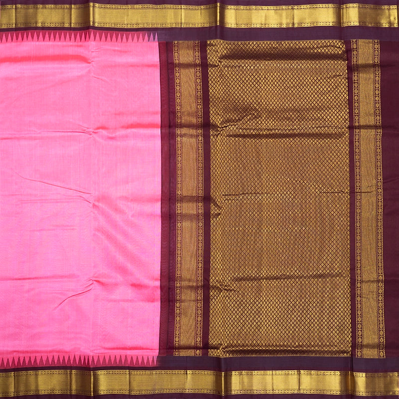 Hayagrivas Rose Pink Pure Silk Cotton Saree SSCBF34D3-13