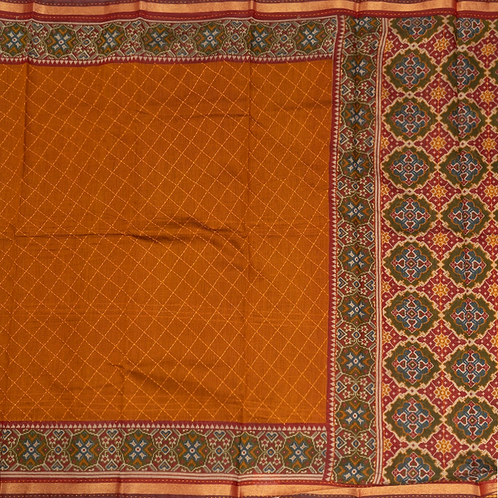 Hayagrivas Mustard Yellow Fancy Cotton Sarees KBE2383B8-7