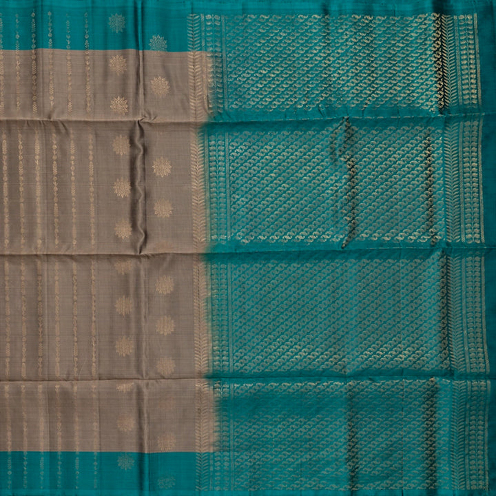 Hayagrivas Elephant Grey Handloom Soft Silk Saree KBF535G4-8