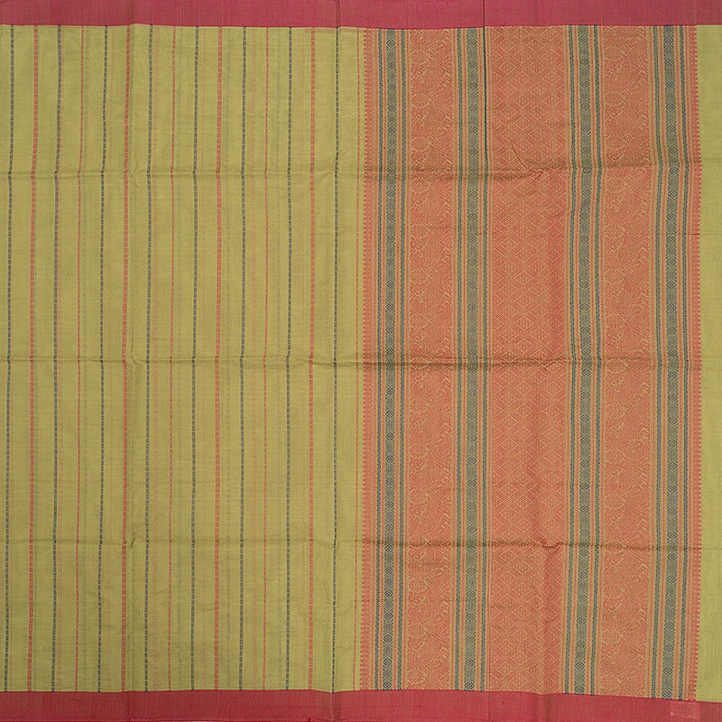 Hayagrivas Pista Green Handloom Kanchi Cotton Saree SSCBF103F1-1