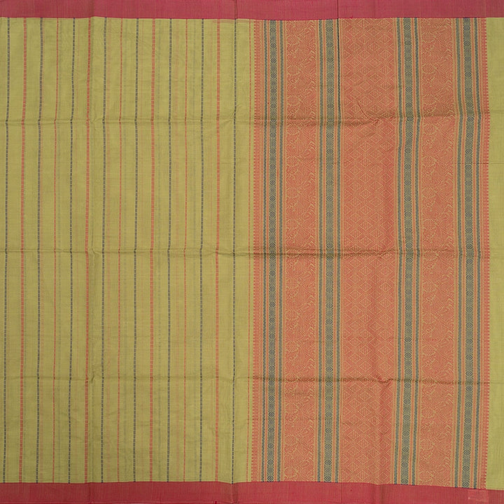 Hayagrivas Pista Green Handloom Kanchi Cotton Saree SSCBF103F1-1