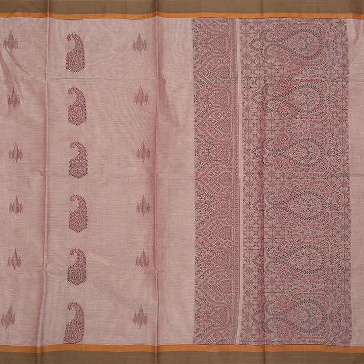 Hayagrivas Rose Pink Handloom Cotton Saree SSSBF127H12-3