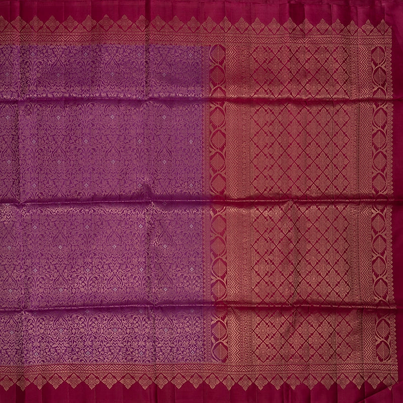Hayagrivas Purple Handloom Soft Silk Saree KBE1195I50-1