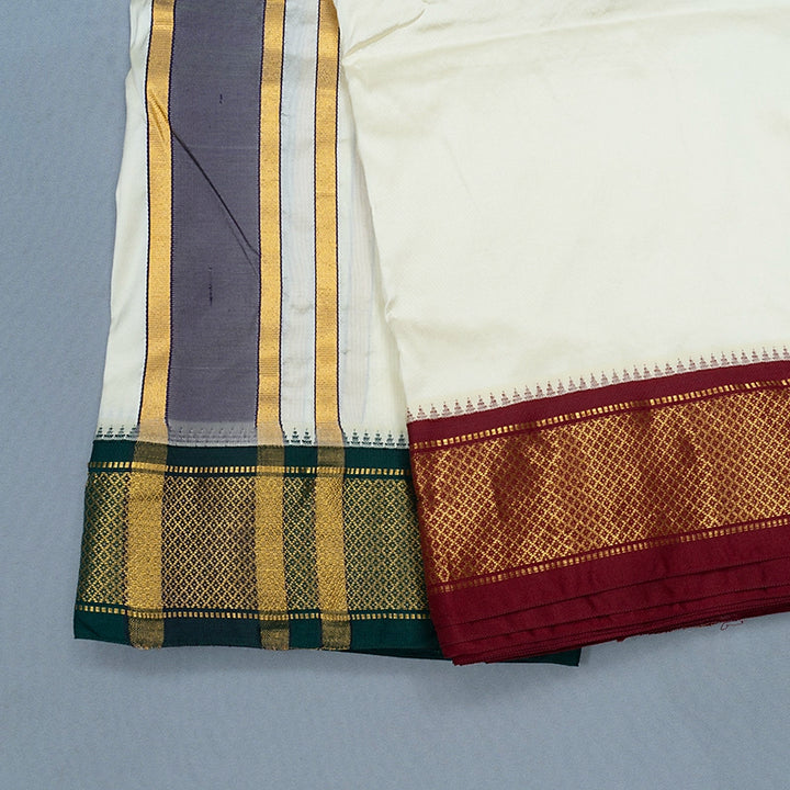 Hayagrivas Handloom 9*5 Silk Dhothi KBF319E3-3