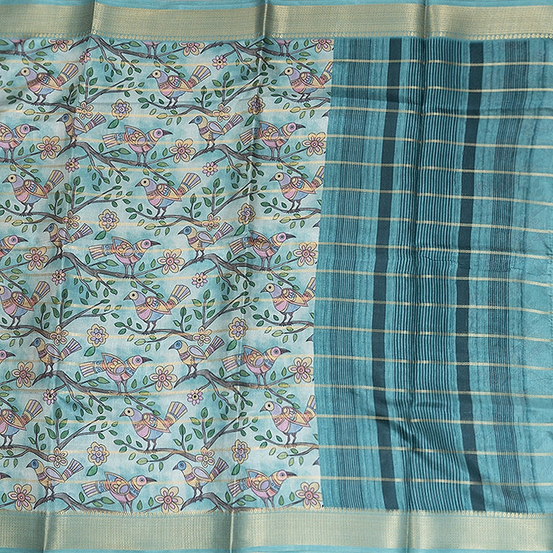 Hayagrivas Light Pastel Green Fancy Cotton Sarees KBE2164A6-24