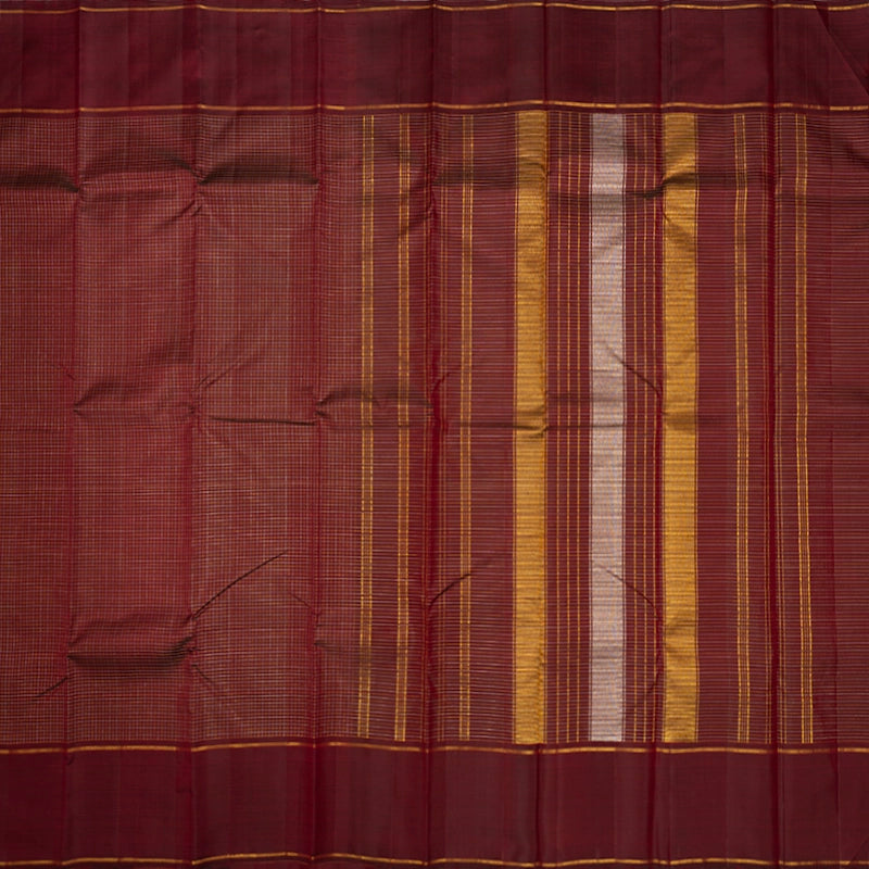 Hayagrivas Handloom Wine Maroon Kanjivaram Silk Saree KBE2338B3-1