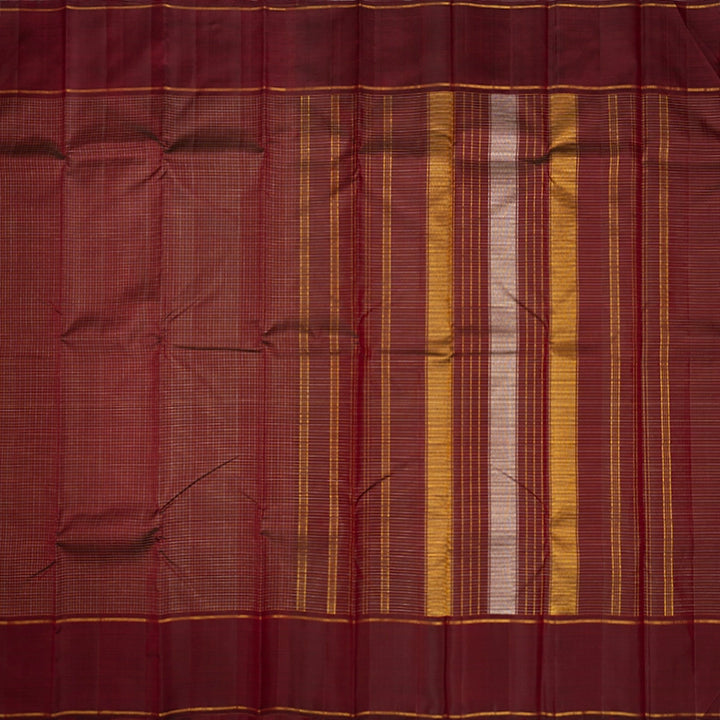 Hayagrivas Handloom Wine Maroon Kanjivaram Silk Saree KBE2338B3-1