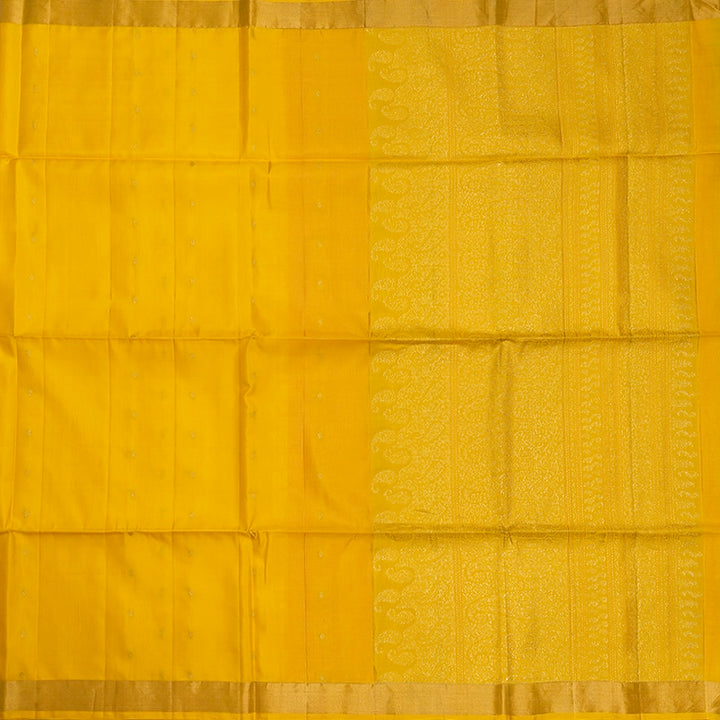 Hayagrivas Yellow Handloom Soft Silk Saree KBE234D1-11