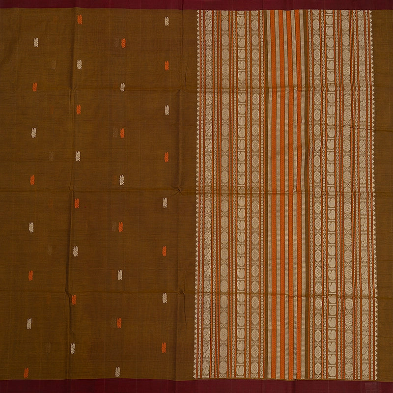 Hayagrivas Honey Mustard Handloom Kanchi Cotton Saree SSCBF104F13-4
