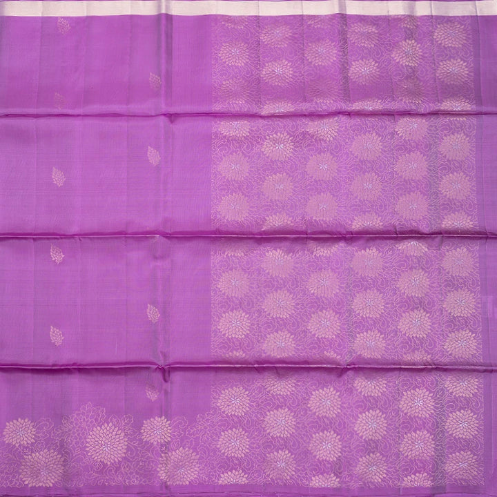 Hayagrivas Lavender Handloom Soft Silk Saree KBF553G3-1