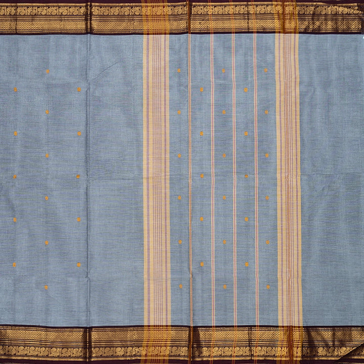 Hayagrivas Grey Handloom Chettinad Cotton Saree SSKBF86F1-59
