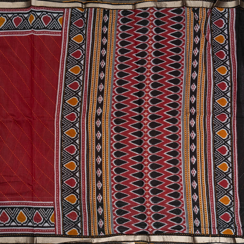 Hayagrivas Maroon Fancy Cotton Sarees KBE2383B8-2