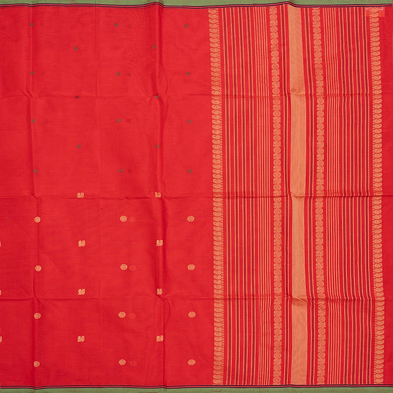 Hayagrivas Peach Pink Handloom Kanchi Cotton Saree KBE2145A7-1