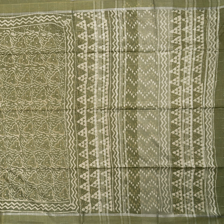 Hayagrivas Elaichi Green Fancy Cotton Saree KBE2212B28-4