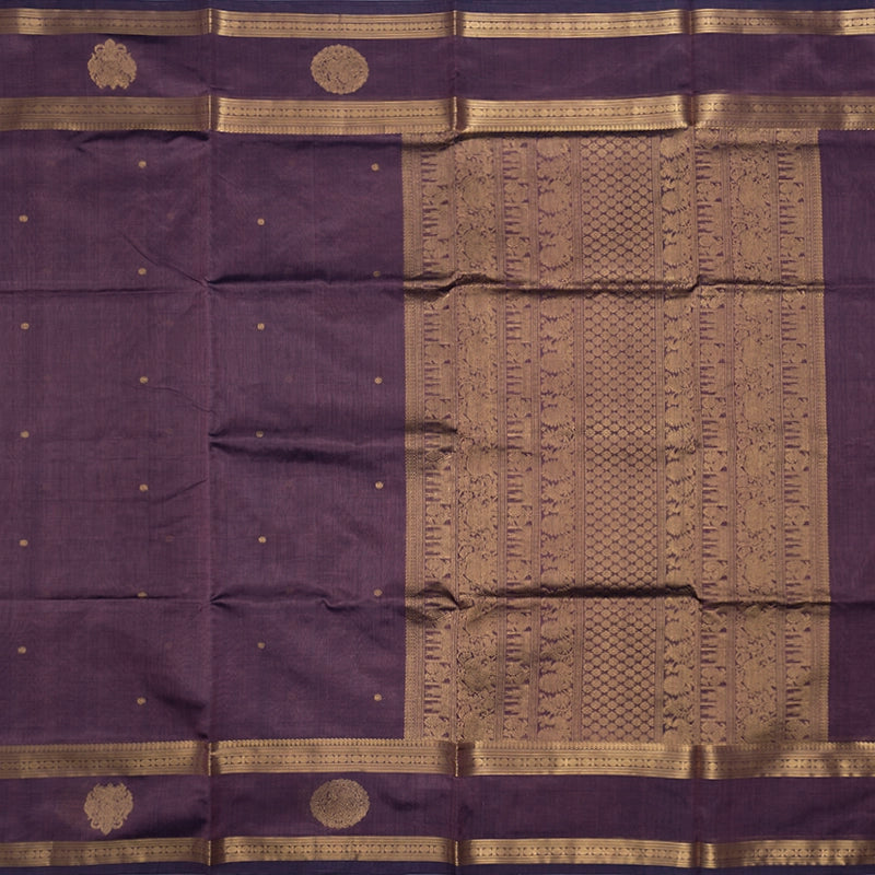 Hayagrivas Lavender Kanchi Silk Cotton Saree SSCBF38D6-7