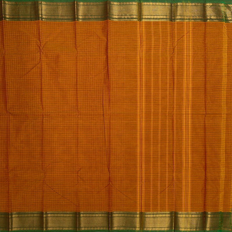 Hayagrivas Mustard Handloom Chettinad Cotton Saree KSBE1H4-1