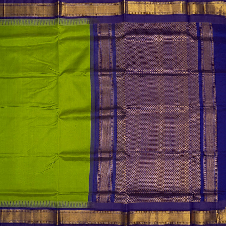 Hayagrivas Parrot Green Pure Silk Cotton Saree SSCBF34D3-45