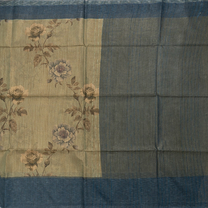 Hayagrivas Pista Green Kota Print Cotton Saree KSBE143C4-3