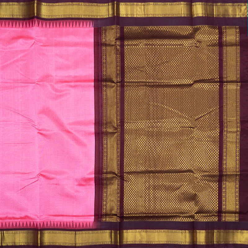 Hayagrivas Rose Pink Pure Silk Cotton Saree SSCBF34D3-14