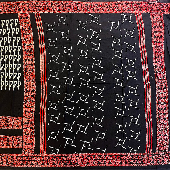 Hayagrivas Black Jaipur Cotton Saree SSCBF73E7-6