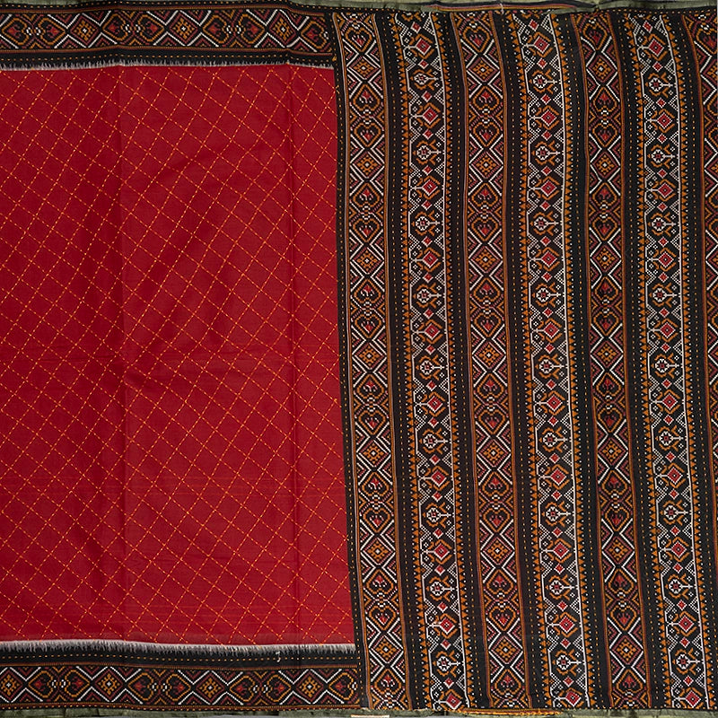 Hayagrivas Rich Red Fancy Cotton Sarees KBE2383B10-8