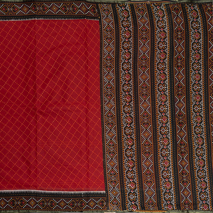 Hayagrivas Rich Red Fancy Cotton Sarees KBE2383B10-8