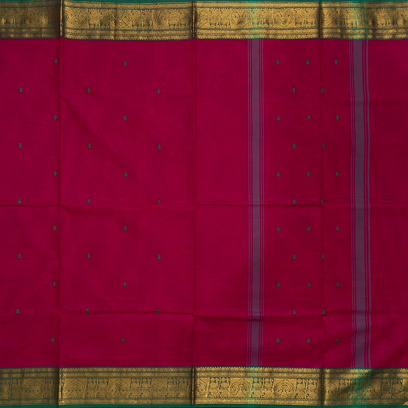 Hayagrivas Magenta Handloom Chettinad Cotton Saree SSCBF63E3-10
