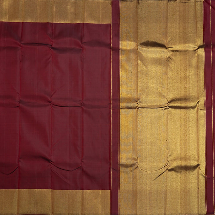 Hayagrivas Handloom Wine Maroon Kanjivaram Silk Saree KBE804H4-1