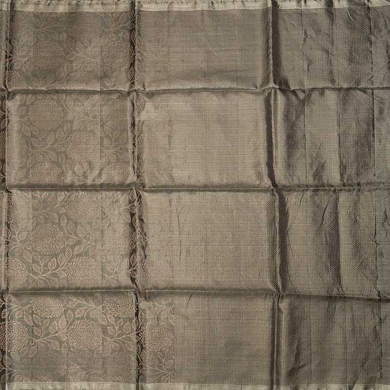Hayagrivas Metallic Grey Tissue Soft Silk Saree KBE2154A1-18